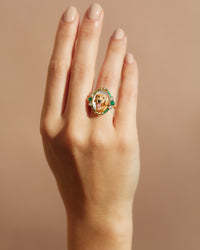 BEING FURRY OVAL RING