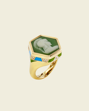 Butterflies Green Ring