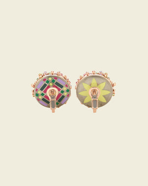 Twiggy Red Flowers Earrings