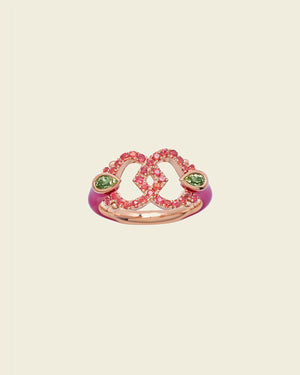 Love Hearts Cherry Ring